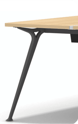 Executive Table Allure Series with side storage options - Allureleg in Mumbai by Woodware