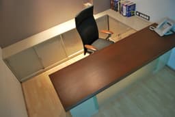 Executive Tables Panel series Custom designed - BajajExecutiveTableTop in Mumbai by Woodware